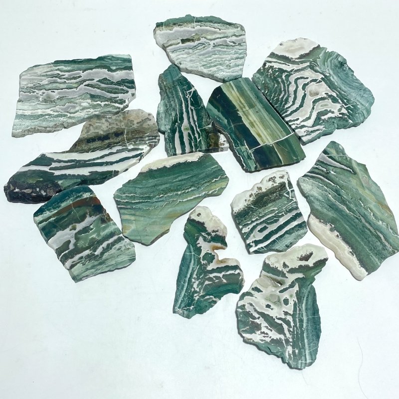Stripe Moss Agate Slab Wholesale - Wholesale Crystals