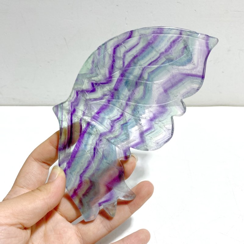 Symmetry Fluorite Butterfly Wing With Stand - Wholesale Crystals
