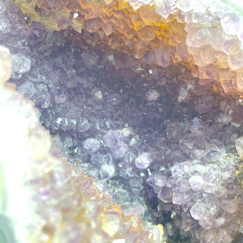 Unique Amethyst Cluster Mixed Agate Dinosaur Eggs Home Decor With Stand - Wholesale Crystals