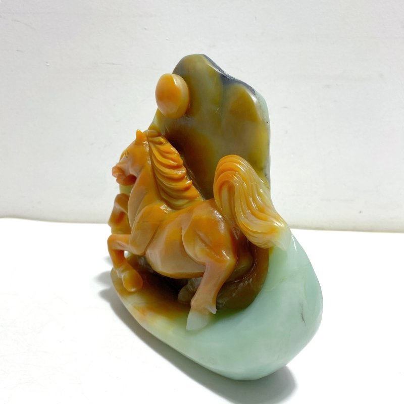 Unique Caribbean Calcite Horse Carving - Wholesale Crystals