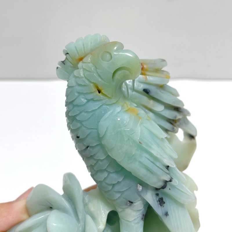 Unique Caribbean Calcite Parrot Carving - Wholesale Crystals