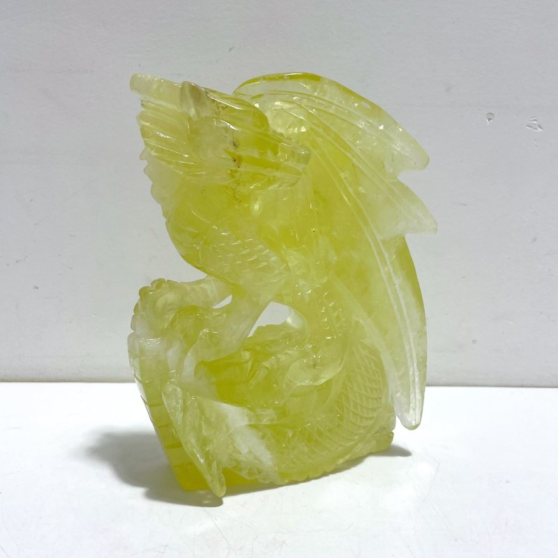 Unique Citrine Flying Dragon Castle Carving - Wholesale Crystals