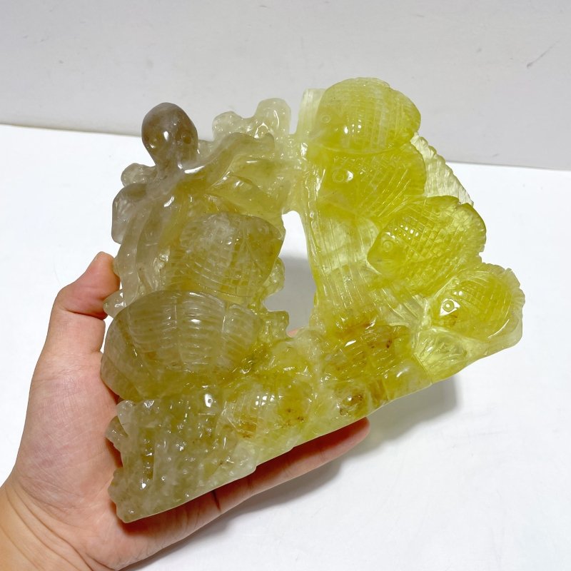 Unique Citrine Sea Animals Carving - Wholesale Crystals