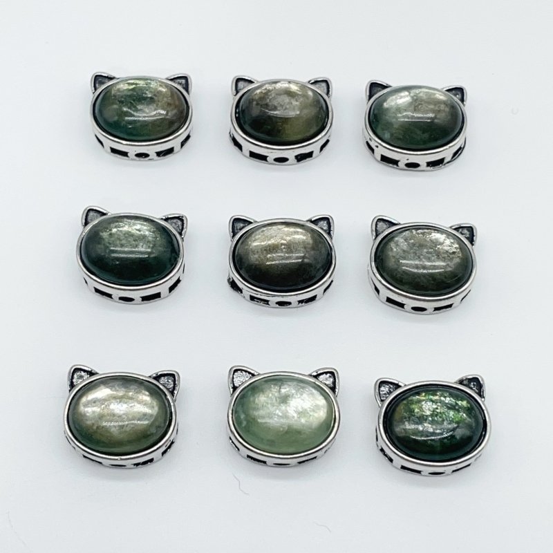 Unique Green Mica Crystal Cat Head Shape Wholesale - Wholesale Crystals