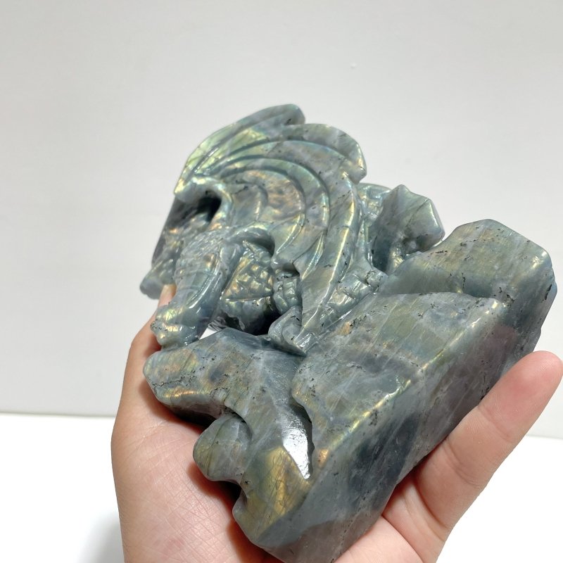 Unique Labradorite Flying Dragon Carving - Wholesale Crystals