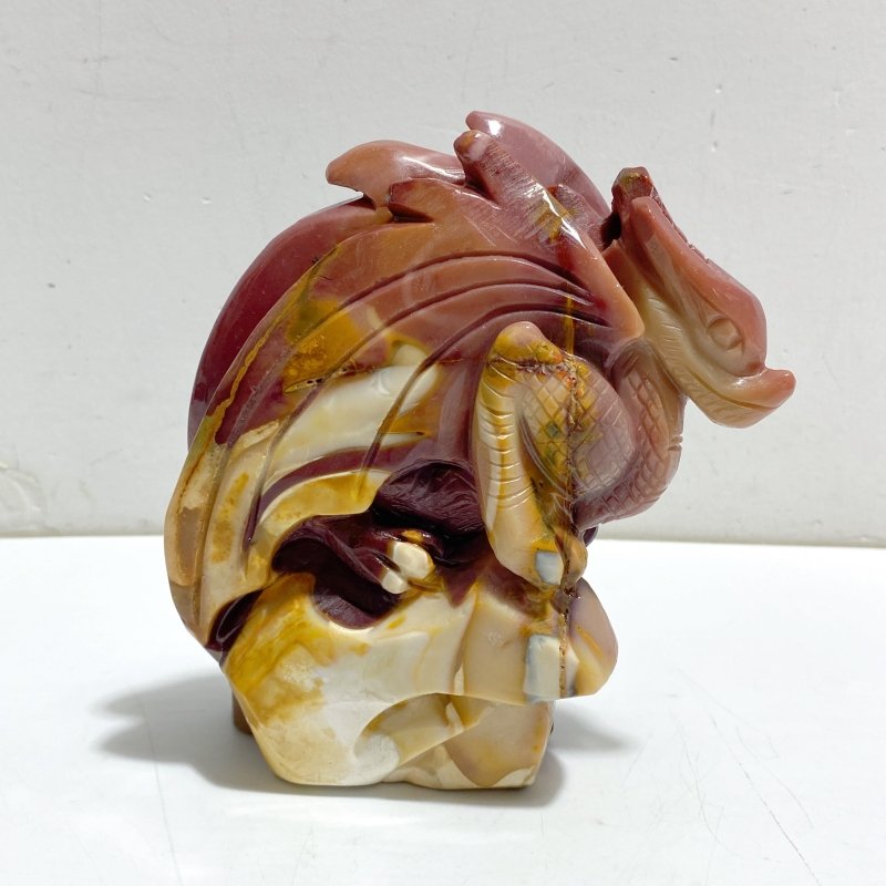 Unique Mookaite Flying Dragon Castle Carving 5 -Wholesale Crystals