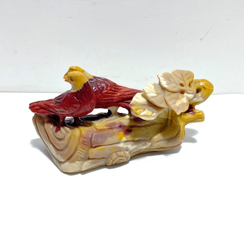 Unique Mookaite Two Birds Carving - Wholesale Crystals