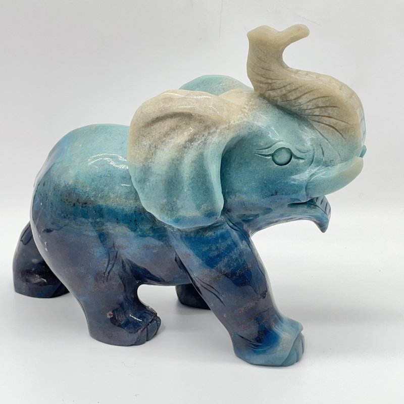 Unique Trolleite Large Elephant Carving -Wholesale Crystals