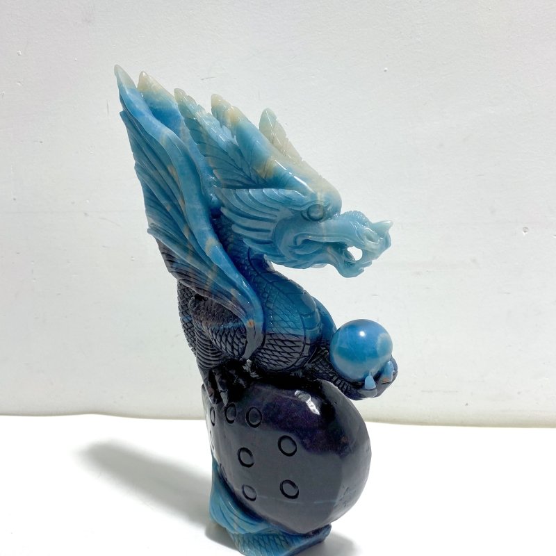 Unique Trolleite Stone Flying Dragon Carving 10 - Wholesale Crystals