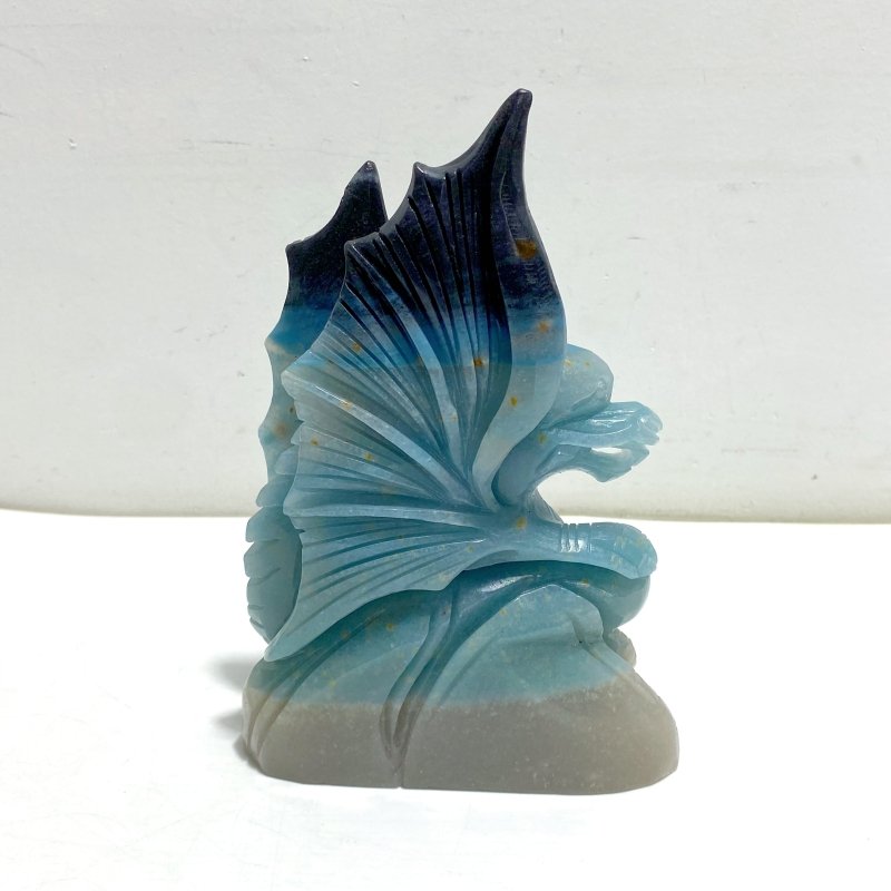 Unique Trolleite Stone Flying Dragon Carving 4 - Wholesale Crystals