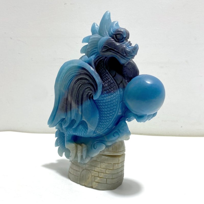 Unique Trolleite Stone Flying Dragon Carving 5 - Wholesale Crystals