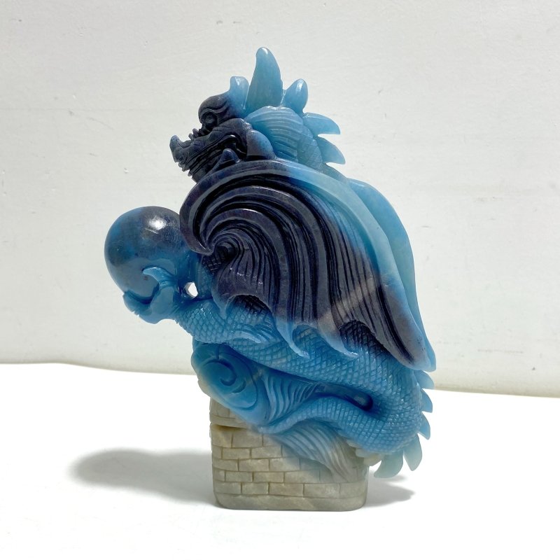 Unique Trolleite Stone Flying Dragon Carving 5 - Wholesale Crystals
