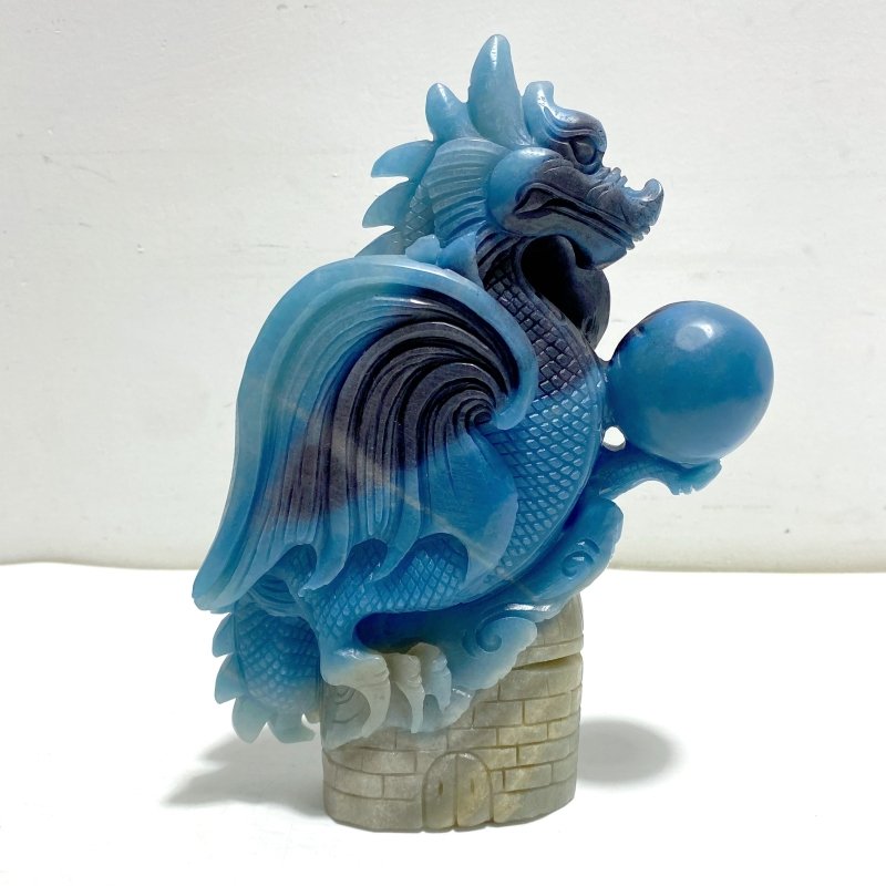 Unique Trolleite Stone Flying Dragon Carving 5 - Wholesale Crystals