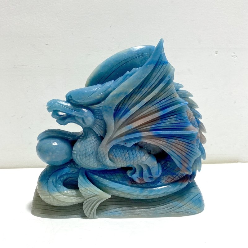 Unique Trolleite Stone Flying Dragon Carving 7 - Wholesale Crystals