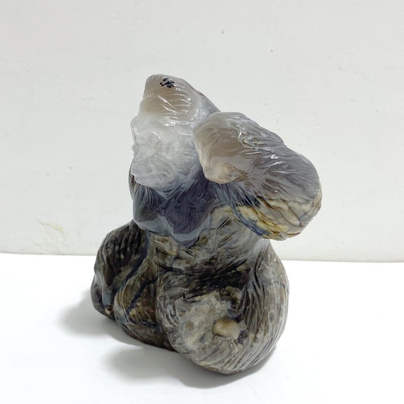 Unique Volcano Agate King Kong Ape Carving 1 - Wholesale Crystals