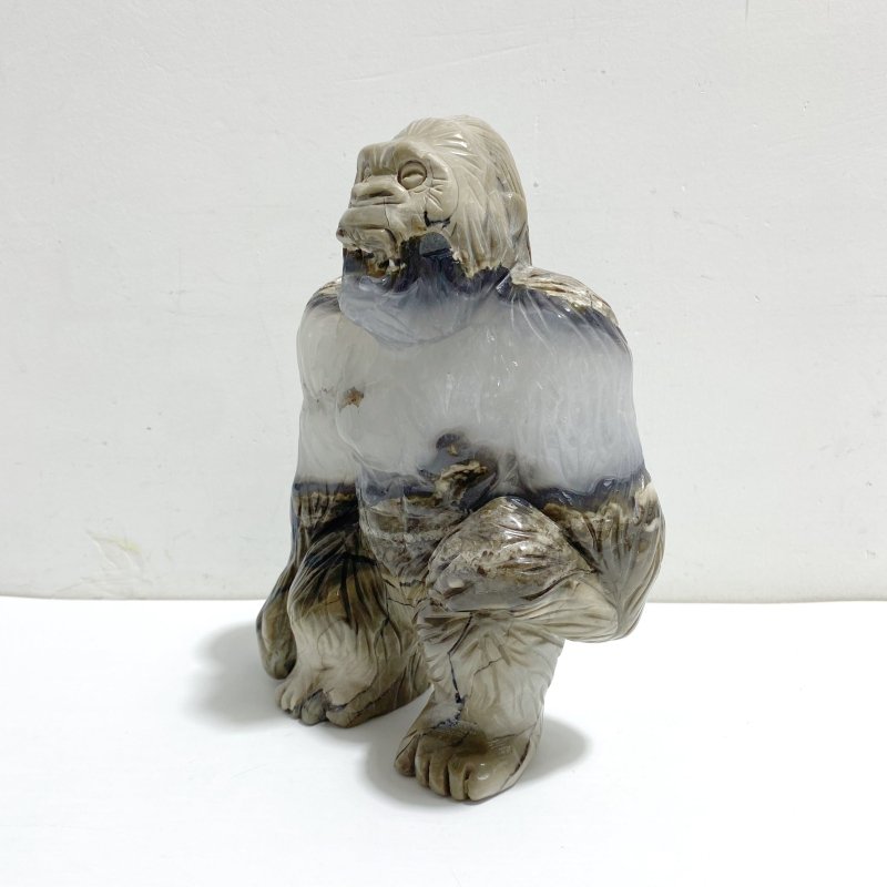 Unique Volcano Agate King Kong Ape Carving 2 - Wholesale Crystals