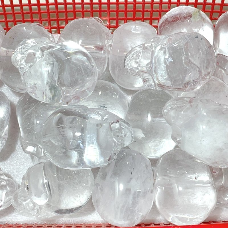 White Smelting Quartz Skull Carving Wholesale - Wholesale Crystals