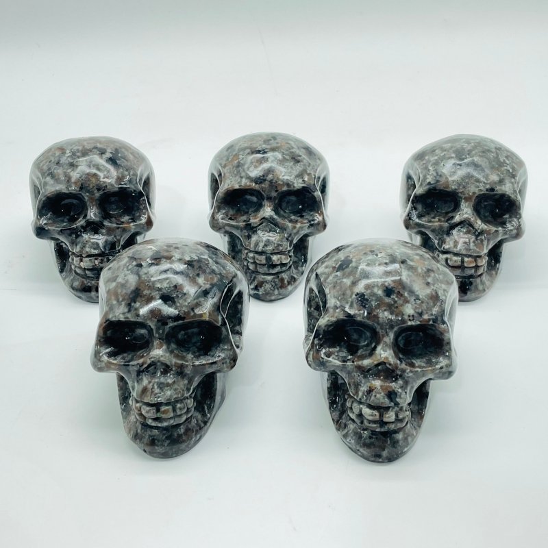 Yooperlite Skull Carving Wholesale (UV Reactive) -Wholesale Crystals