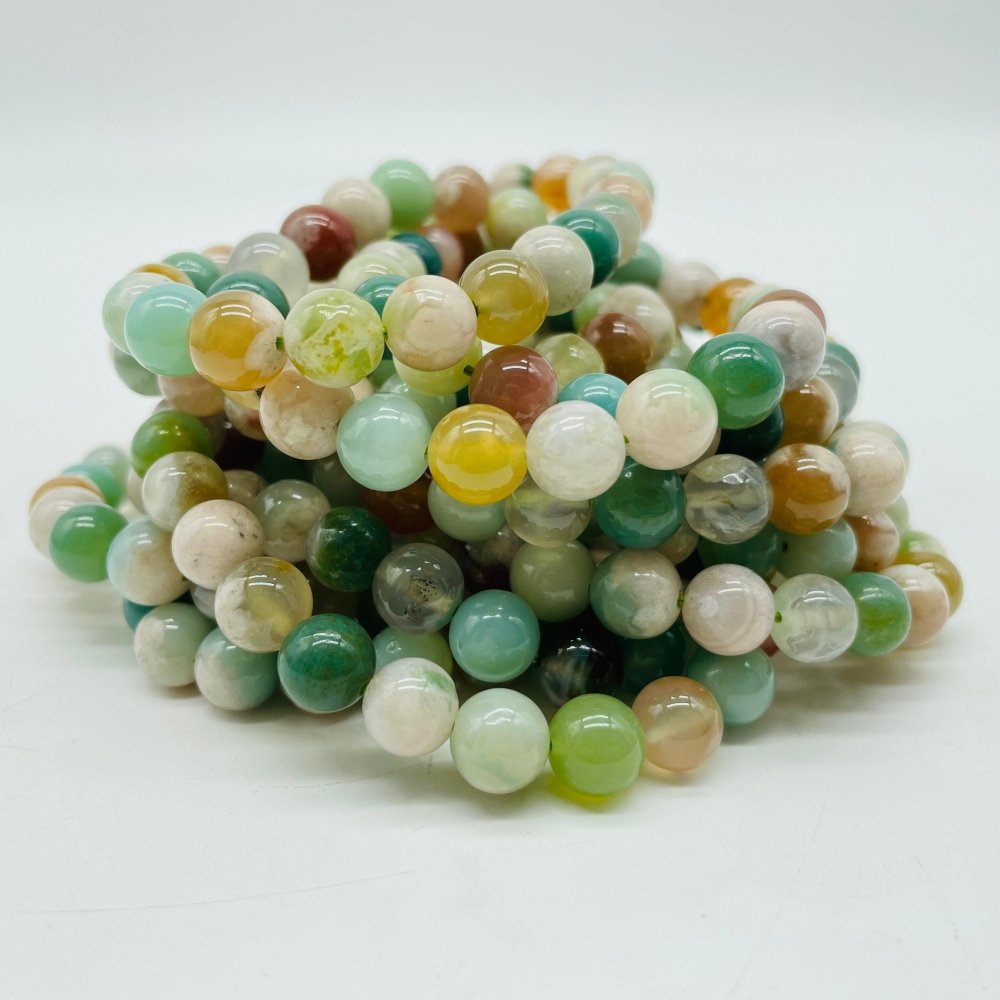 Green Sakura Agate Bracelet Wholesale -Wholesale Crystals