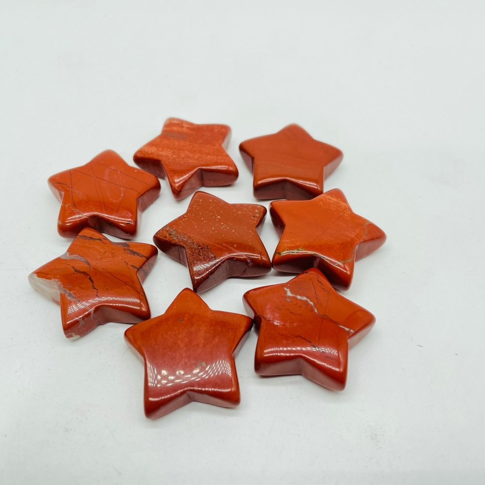 1.2in (3cm) Red Jasper Star Moon Wholesale -Wholesale Crystals