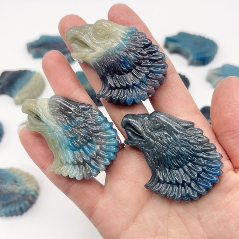 14 Pieces Trolleite Stone Eagle Head Carving -Wholesale Crystals
