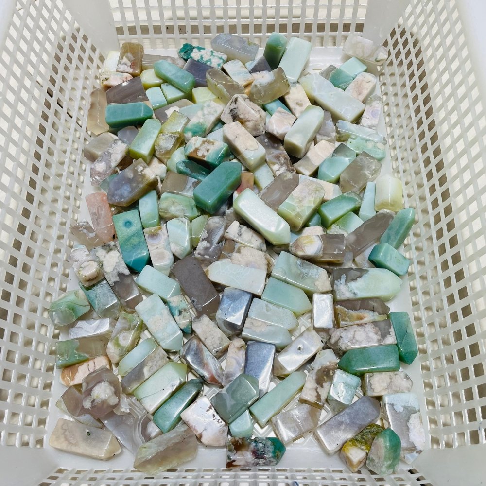 149 Pieces Mini Sakura Flower Agate Four-Sided Tower Points -Wholesale Crystals