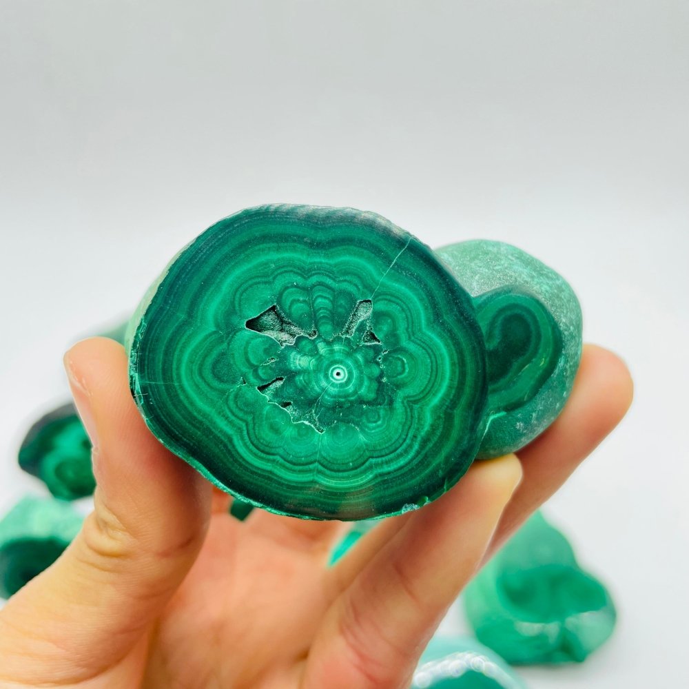 15 Pieces Polished Malachite -Wholesale Crystals
