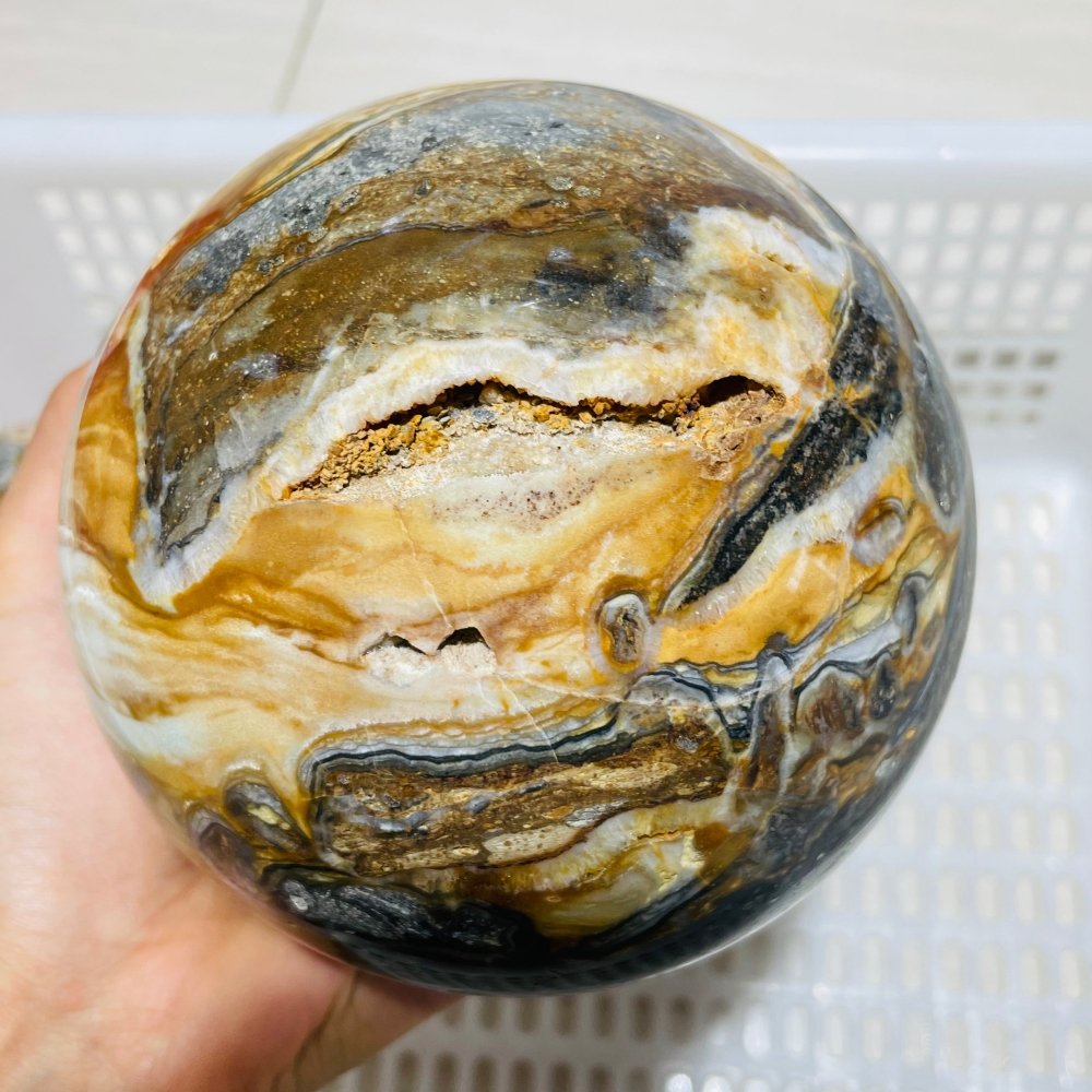 2 Pieces Large Caribbean Calcite Spheres -Wholesale Crystals