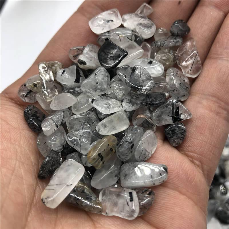 Black tourmaline Gravel Quartz Crystal Chips -Wholesale Crystals