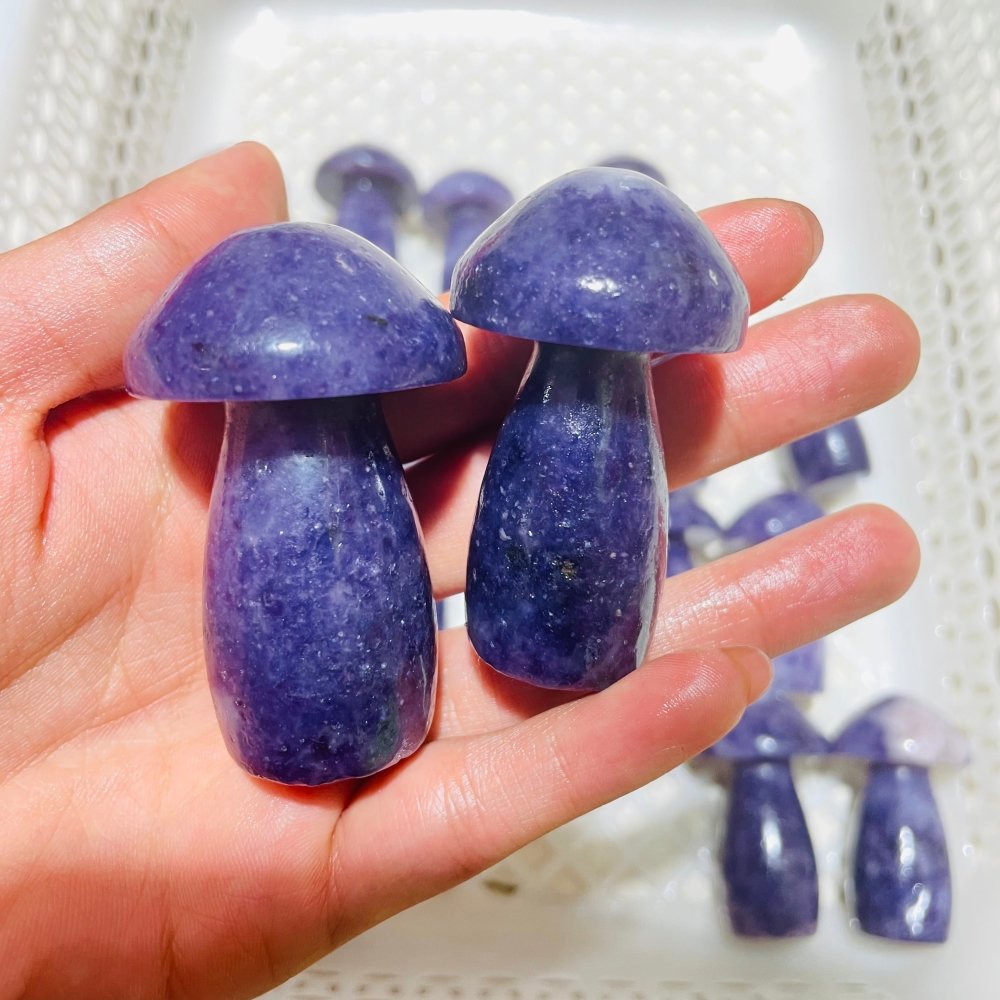 22 Pieces Lepidolite Mushrooms -Wholesale Crystals