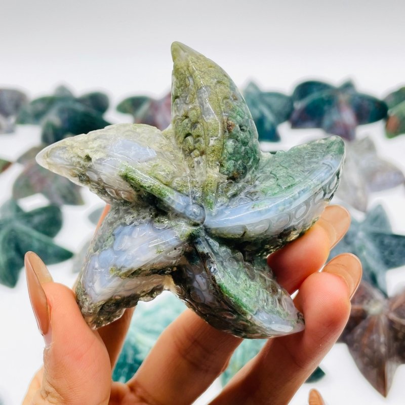29 Pieces Beautiful Ocean Jasper Starfish Carving -Wholesale Crystals