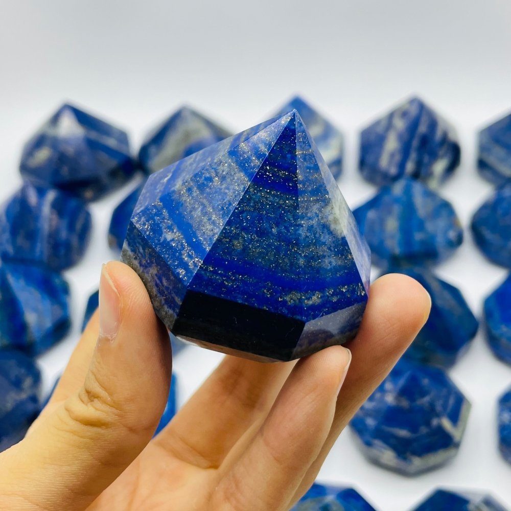 31 Pieces Lapis Lazuli Diamond Shape Carving -Wholesale Crystals