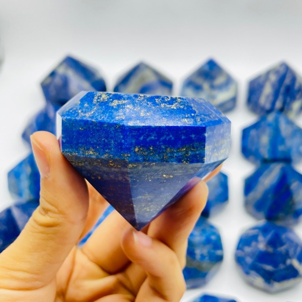 31 Pieces Lapis Lazuli Diamond Shape Carving -Wholesale Crystals