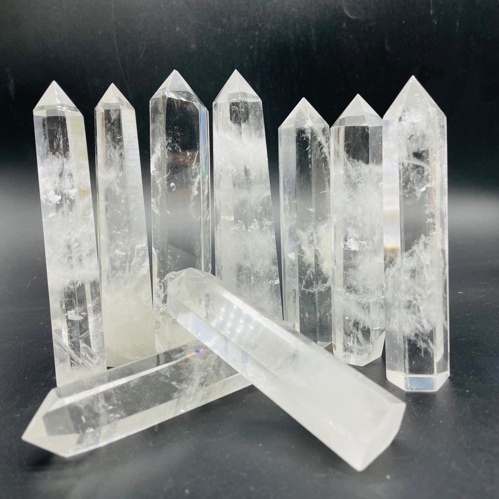 4-6in Clear Quartz Crystal Points Tower Wholesale -Wholesale Crystals