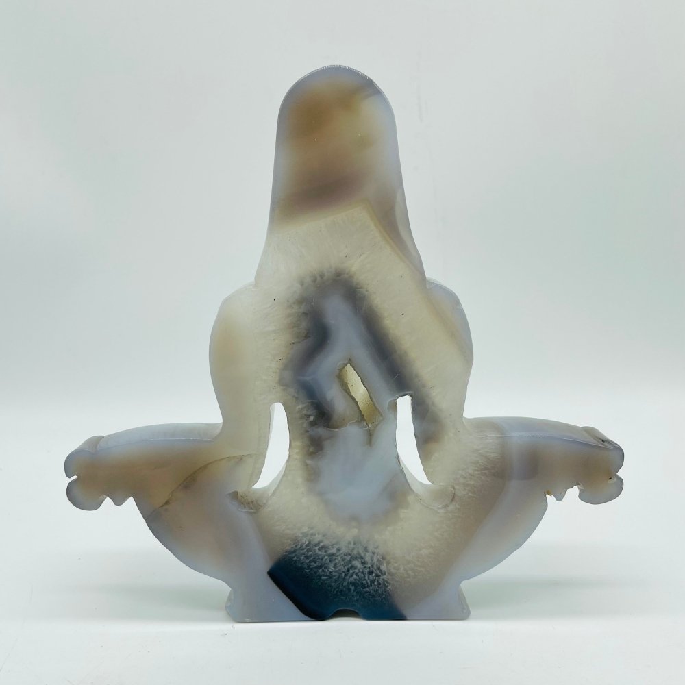 4 Pieces Large Agate Mother Earth Carving -Wholesale Crystals