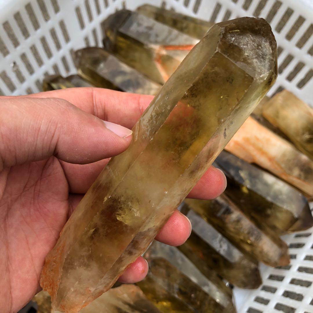 Heat treatment Single point citrine 1kg(2.2lb) -Wholesale Crystals