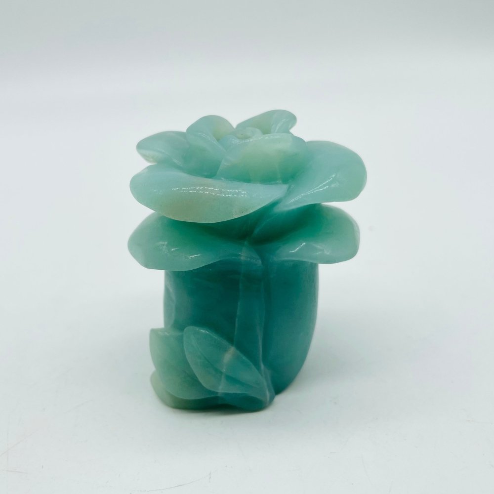 Blue Caribbean Calcite Flower Carving -Wholesale Crystals