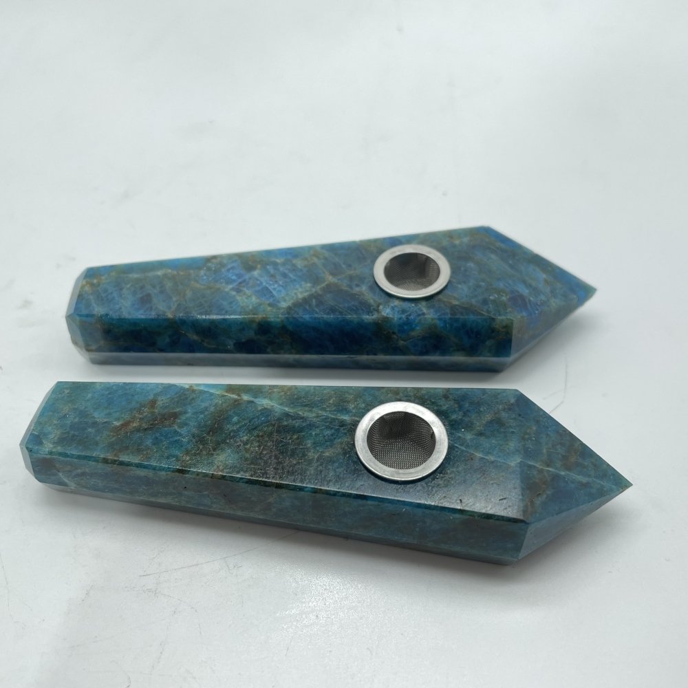 4Types Cigarette Holder Smoking Pipe Sodalite Apatite Smoky Pipe -Wholesale Crystals