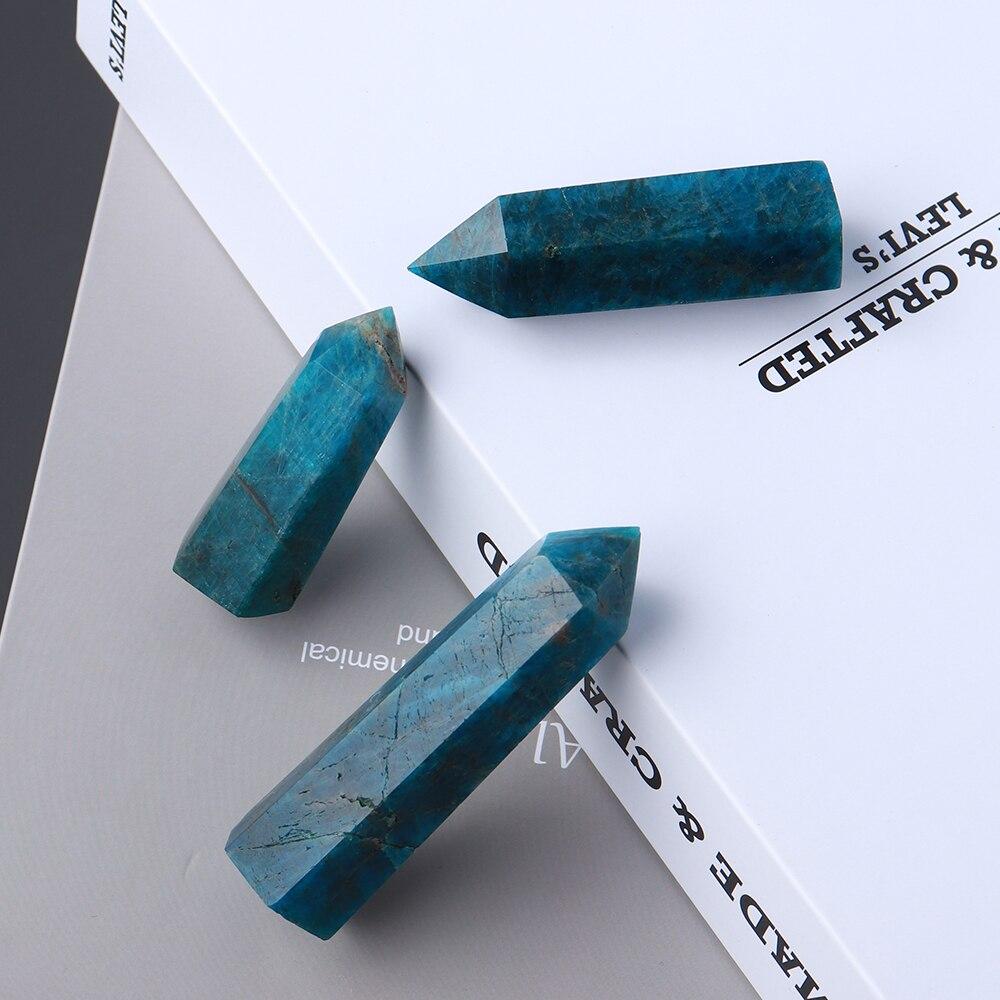 Blue Apatite Point -Wholesale Crystals
