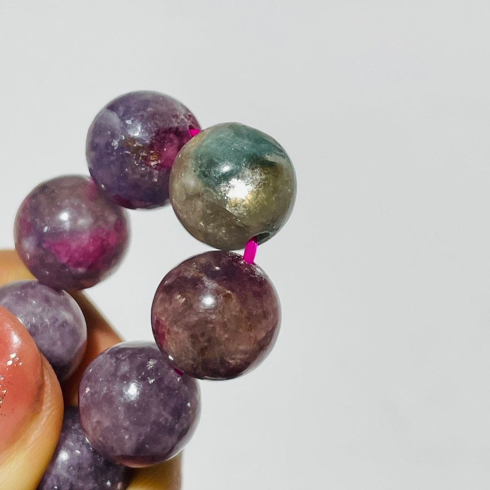 5 Pieces 12mm High Quality Unicorn Stone Bracelets -Wholesale Crystals