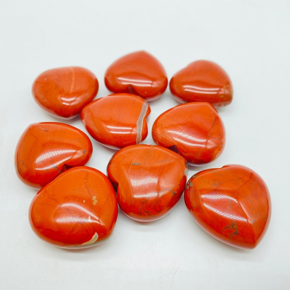 5 Types 1.2in(3cm) Heart Ocean Jasper&Aventurine Chevron Amethyst Wholesale -Wholesale Crystals