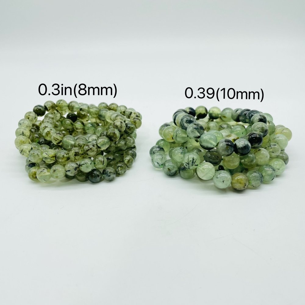 Green Prehnite Mixed Green Tourmaline Bracelet Wholesale -Wholesale Crystals