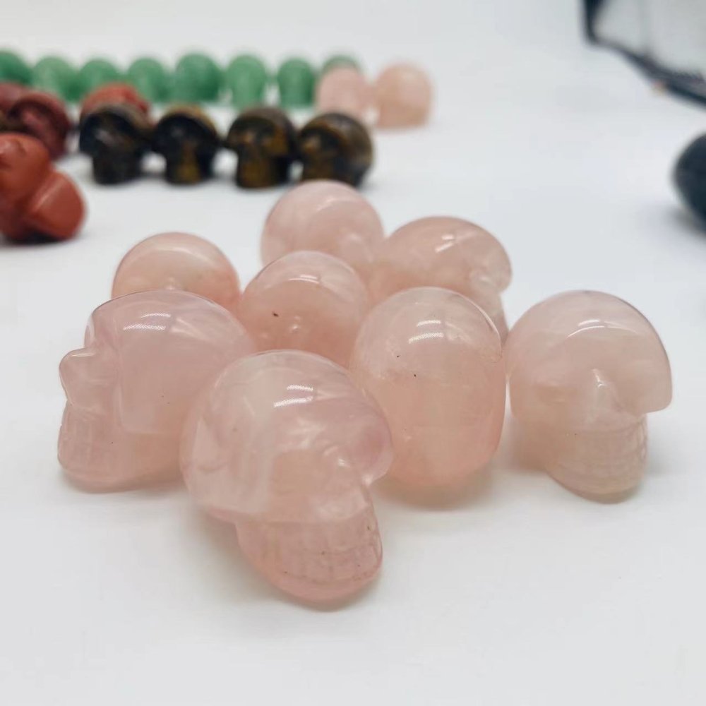 6types crystals skull rose quartz tiger eye -Wholesale Crystals
