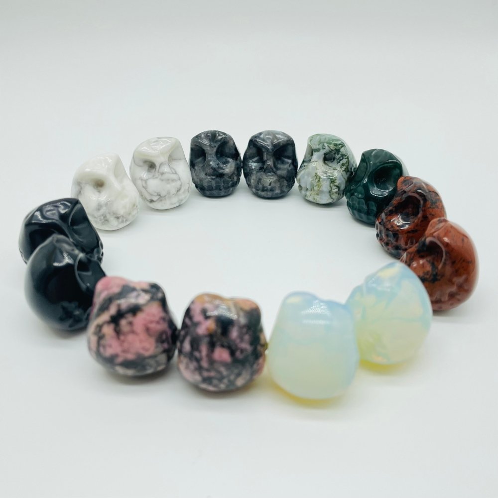 7 Types Voodoo Doll Carving Wholesale Moss Agate Howlite Obsidian -Wholesale Crystals