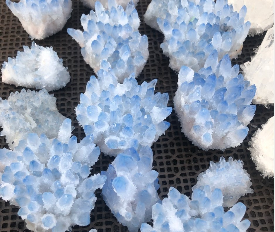 Blue Aura Crystal Cluster -Wholesale Crystals