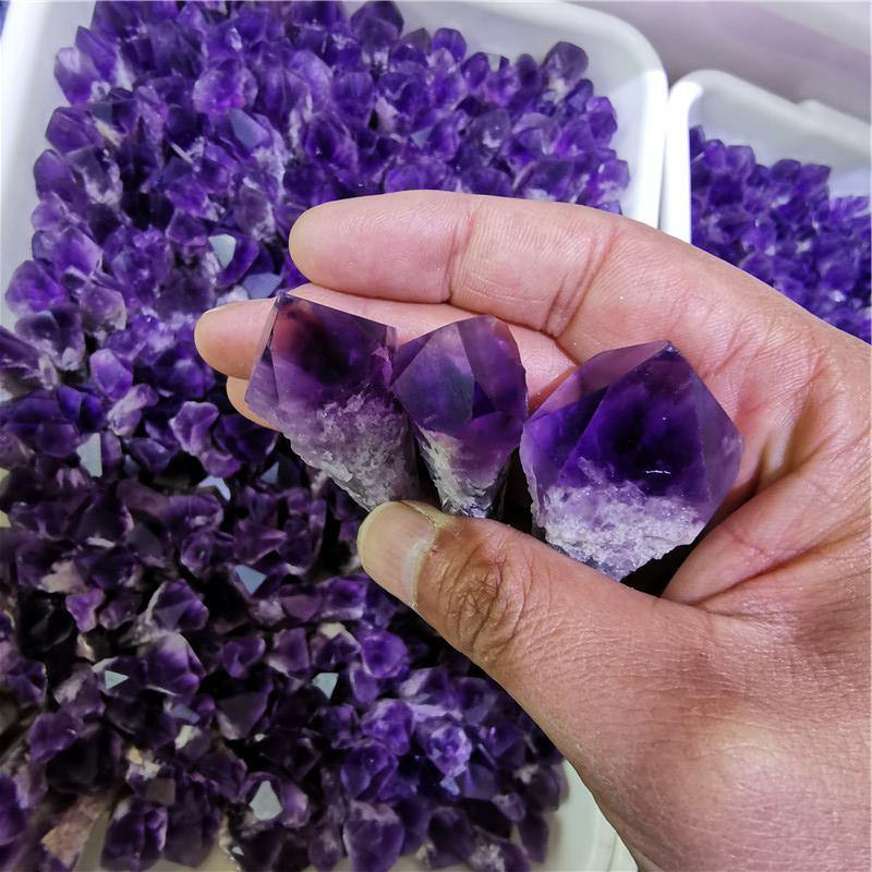 Raw Amethyst Specimen Wand Tower Points -Wholesale Crystals