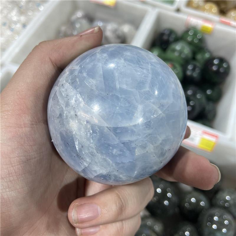 Blue Calcite Ball -Wholesale Crystals