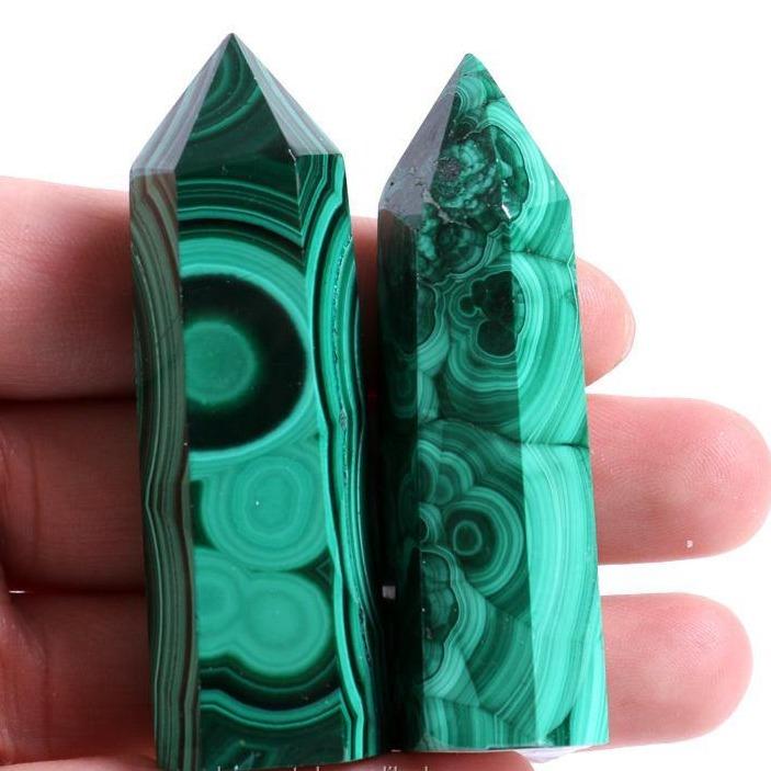 Malachite points -Wholesale Crystals
