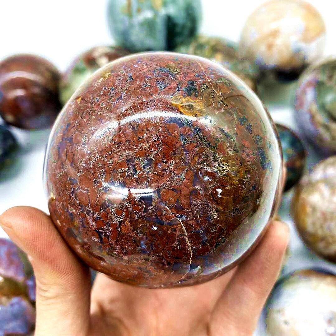 ocean jasper ball -Wholesale Crystals