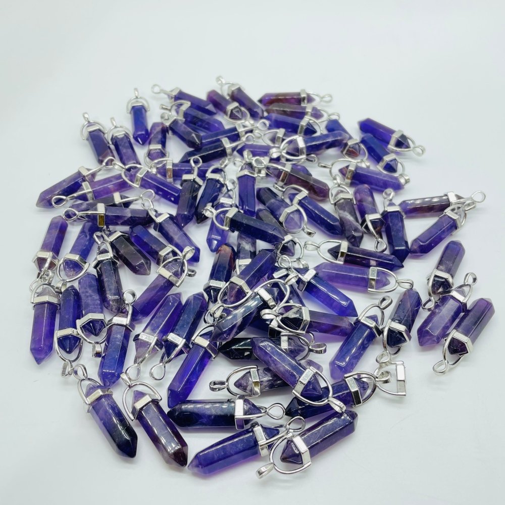 Amethyst Double Point Pendant Wholesale -Wholesale Crystals